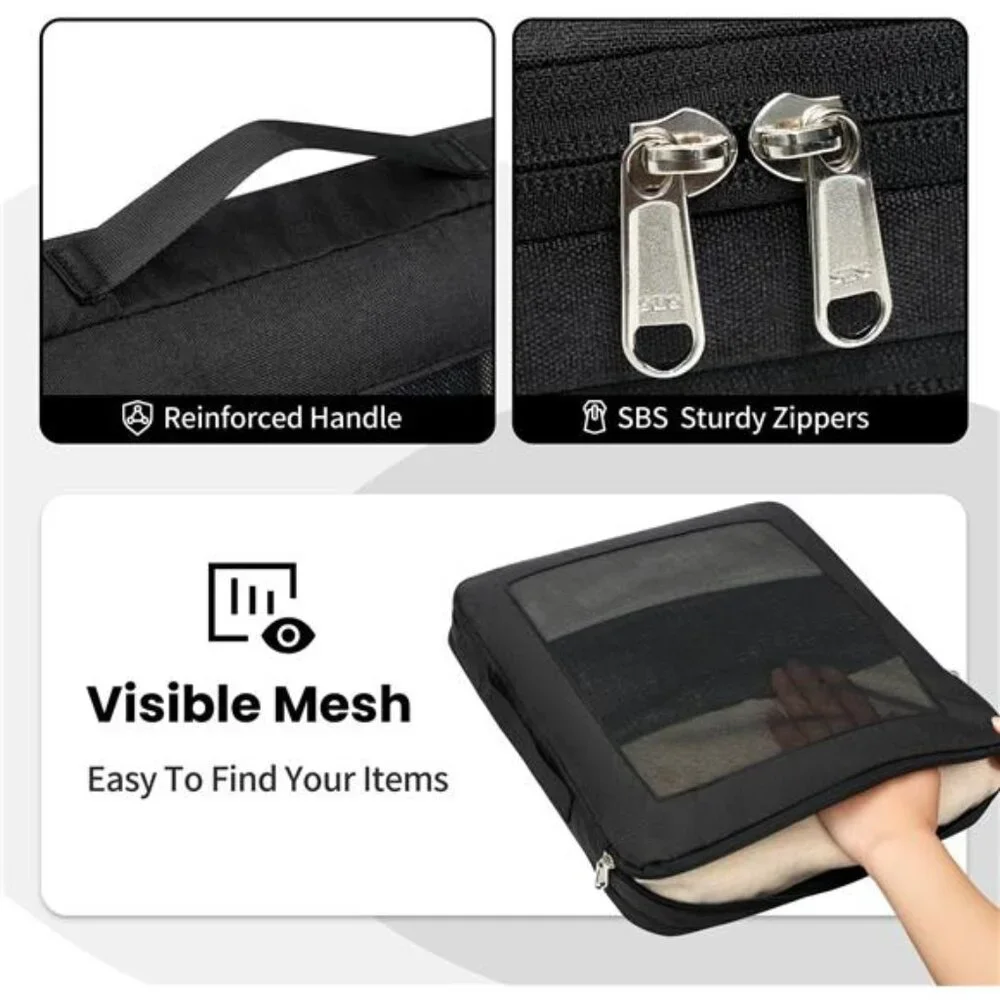 8 Set/6 Set/4 Set Compression Packing Cubes for Travel, Lightweight Vacation